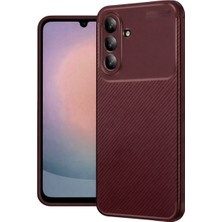 Newface Samsung Galaxy A26 Kılıf Auto Focus Karbon Kapak - Bordo