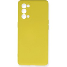 Epilons Reno 5 Kılıf Nano Içi Kadife Silikon - Sarı