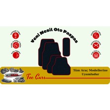 Typhon Audi S6 Uyumlu Kaymaz Tabanlı Siyah Halı Paspas Kırmızı Dikişli