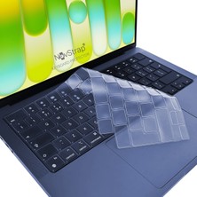 Novstrap Apple MacBook Neo 13 Inç (A18 Çip) A3404 ile Uyumlu Türkçe Q Klavye Koruyucu Şeffaf Kılıf