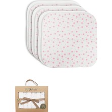 Bistyle Stars Kutulu 6lı Penye Mendil 20X20 90104 Pudra