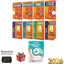 Mozaik Yayınları Lgs 8. Sınıf Matematik Fen Türkçe Inkılap Soru Bankası & Hit Intro 32'li Deneme Seti Kronometre ve Denemehediye