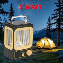 Derin Stok Ampul Solar Şarj Edilebilir 12 LED 1 Rustikli LED Kamp Lambası