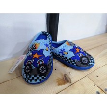 Gezer Yeni Sezon Kışlık Araba Desenli Içi Pamuklu Erkek Çocuk Ev Terliği