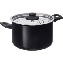 IKEA Hemlagad Yapışmaz Kaplama-Siyah Tencere