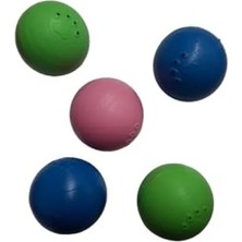 Esranın Dünyası Renkli Plastik Çıngıraklı Oyun Topu, 44MM - 5 Adet