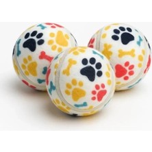 Esranın Dünyası 3'lü Yumuşak Kauçuk Köpek Oyun Topu Seti, Eğlenceli ve Dayanıklı Çiğneme Oyuncağı