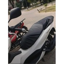 Esranın Dünyası Siyah Deri Sele Kılıfı Örtüsü - Honda Aktiva 125 Uyumlu