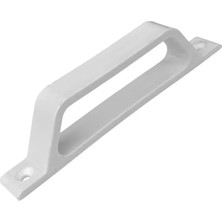 Esranın Dünyası Pvc ve Alüminyum Sineklik Tutamağı - Beyaz Plastik D Kulp, 12CM