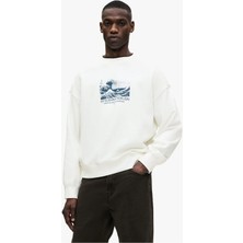 -Erkek Premium 3 Iplik Baskılı Oversize Sweatshirt – Trend Streetwear 202