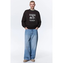 -Erkrk Premium 3 Iplik Baskılı Oversize Sweatshirt – Trend Streetwear 201