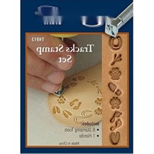 Esranın Dünyası 8 Damga Kafalı Deri Pul Alet Seti - Yüksek Kaliteli