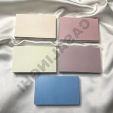 Esranın Dünyası Boş Yazılabilir Mesaj Kartı - 50 Adet, 8x5 cm