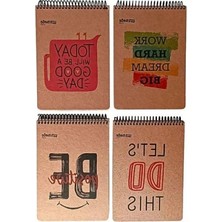 Esranın Dünyası A5 Boyutunda Kareli 100 Yapraklı Kraft Bloknot