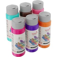 Esranın Dünyası 6'lı Tamamlayıcı Renkler Akrilik Boya Seti - 6X60ML