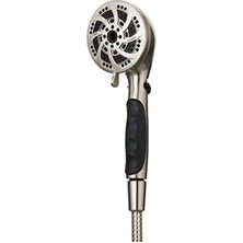 Esranın Dünyası Fırçalanmış Nikel El Duşu - 72 Inç Hortum, 5 Püskürtme Ayarı