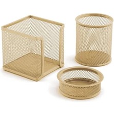 Esranın Dünyası Metal Malzemeden Üretilen Üçlü Ofis Düzenleyici Set