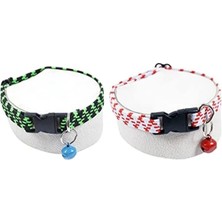 Esranın Dünyası Ayarlanabilir 2'li Elastik Kedi ve Köpek Tasması Seti