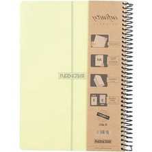 Esranın Dünyası A4 Boyutunda 6 Konulu Spiralli Defter, 180 Yaprak, Sarı Pp Kapaklı