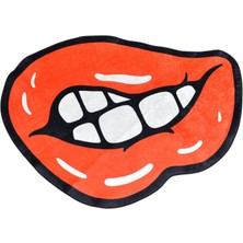 Zehra Abla Halı Yeni Lüks Dekoratif Isıran Dudak Tasarım Digital Baskı Makine Halısı 7145