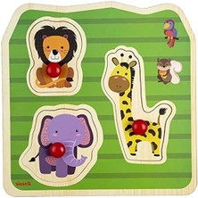 Esranın Dünyası Vahşi Hayvanlar Temalı Ahşap Ilk Yapboz