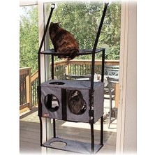 Esranın Dünyası 4 Raflı Pencere Için Kedi Mobilyası - Penthouse Tasarım