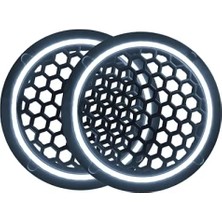 Esranın Dünyası Neon Işıklı 16 cm Hoparlör Kapağı - 2 Adet - Beyaz