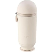 Esranın Dünyası Yıkanabilir Silikon Kalem Çantası - Fil Dişi Renk