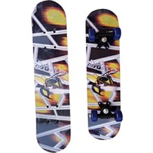 Esranın Dünyası Unisex Çocuklar Için 42 cm Ahşap Kaykay - Pvc Tekerlekli