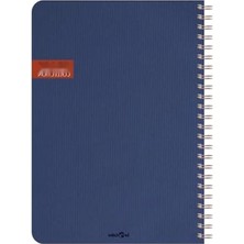 Esranın Dünyası Spiralli Çizgili Defter - Lacivert Renk, Ofis ve Okul Kullanımına Uygun