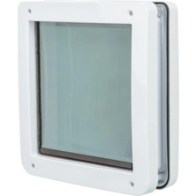 Esranın Dünyası 2 Yollu Beyaz Köpek Kapısı, 22.5X29.5 cm