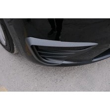 Esranın Dünyası Tesla Model Y Uyumlu Ikili Set Sis Farı Kaşı Mat Karbon
