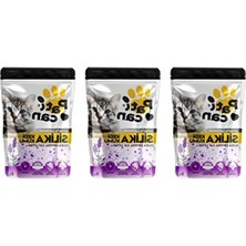 Esranın Dünyası Lavanta Silika Kristal Kedi Kum Seti - 3 Adet x 5 L, Koku Hapsetme Özelliği