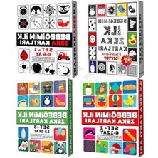 Esranın Dünyası 4'lü Eğitici Zeka Kartları Seti - 0-24 Ay Gelişim Destekleyici