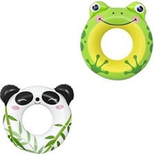 Esranın Dünyası Çocuk Yüzme Simidi - Eğlenceli Hayvan Grafikleri, 79 cm x 85 cm