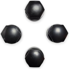 Esranın Dünyası 4 Adet Siyah Şifreli Bijon Kapağı, Audi Q4 E-Tron Uyumlu (2022-2025)