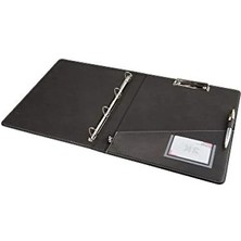 Esranın Dünyası Suni Deri, 4 Halka Mekanizmalı Klasör, Siyah, A4 Boyut