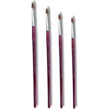 Esranın Dünyası 4'lü Sentetik Akrilik ve Yağlı Boya Fırça Seti