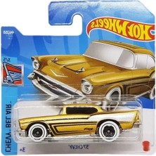Esranın Dünyası Kısa Kart Altın Metalik Renkli 1957 Chevy Modeli Araç