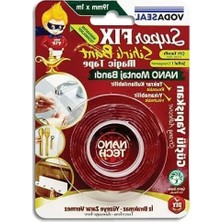 Esranın Dünyası Şeffaf Sihirli Nano Bant - Çift Taraflı Yapışkan, 19 mm x 1 M