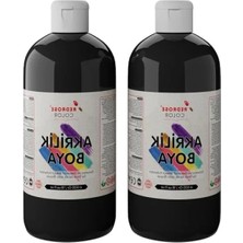 Esranın Dünyası 2X500GR Siyah Akrilik Boya Seti