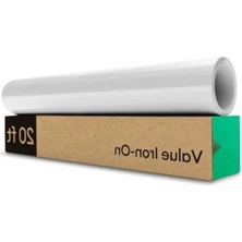 Esranın Dünyası Ekonomik Isı Transfer Vinili, 30.5 cm x 6.1 M, Beyaz