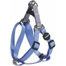 Esranın Dünyası Ayarlanabilir Mavi Köpek Göğüs Tasması (M)