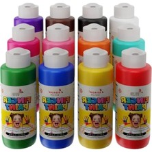 Esranın Dünyası 12 Renkli Parmak Boyası Seti - 12X120ML