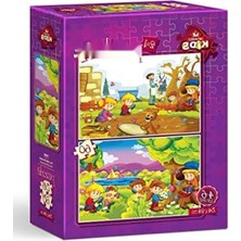 Esranın Dünyası Minik Botanikçiler Için 35 + 60 Parça Çocuk Puzzle