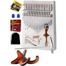 Esranın Dünyası Gerçek Ağaç Kalimba - 17 Tuşlu Müzik Seti