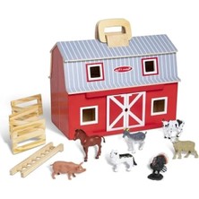 Esranın Dünyası Ahşap Taşınabilir Çiftlik Seti - 7 Figür