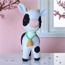 Esranın Dünyası Amigurumi Inek Tasarımlı Eğlenceli Oyuncak