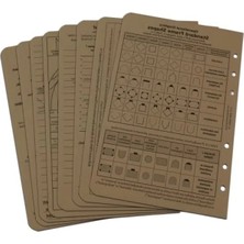 Esranın Dünyası Taktik Referans Kartı Seti, 12 cm x 18 Cm, 8 Kartlık Set