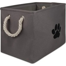 Esranın Dünyası Orta Boy Katlanabilir Evcil Hayvan Saklama Kutusu, Gri